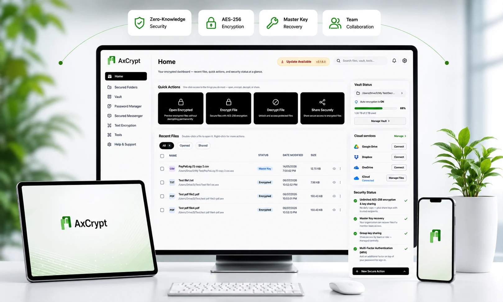 AxCrypt Business account management