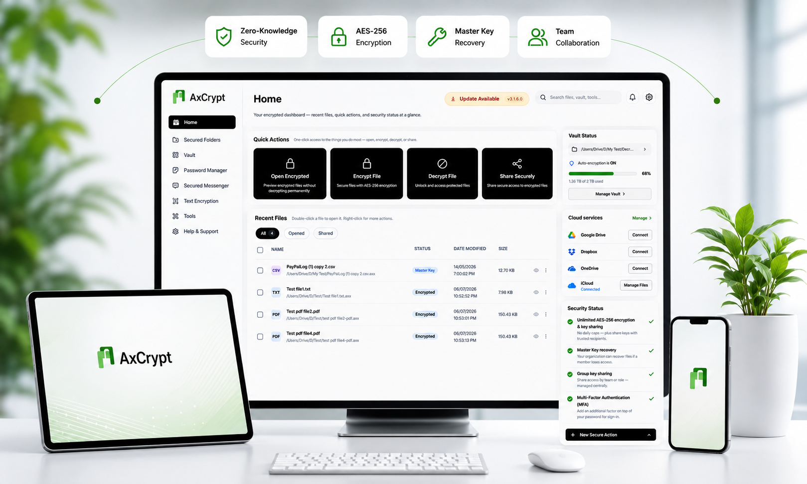 AxCrypt Business account management